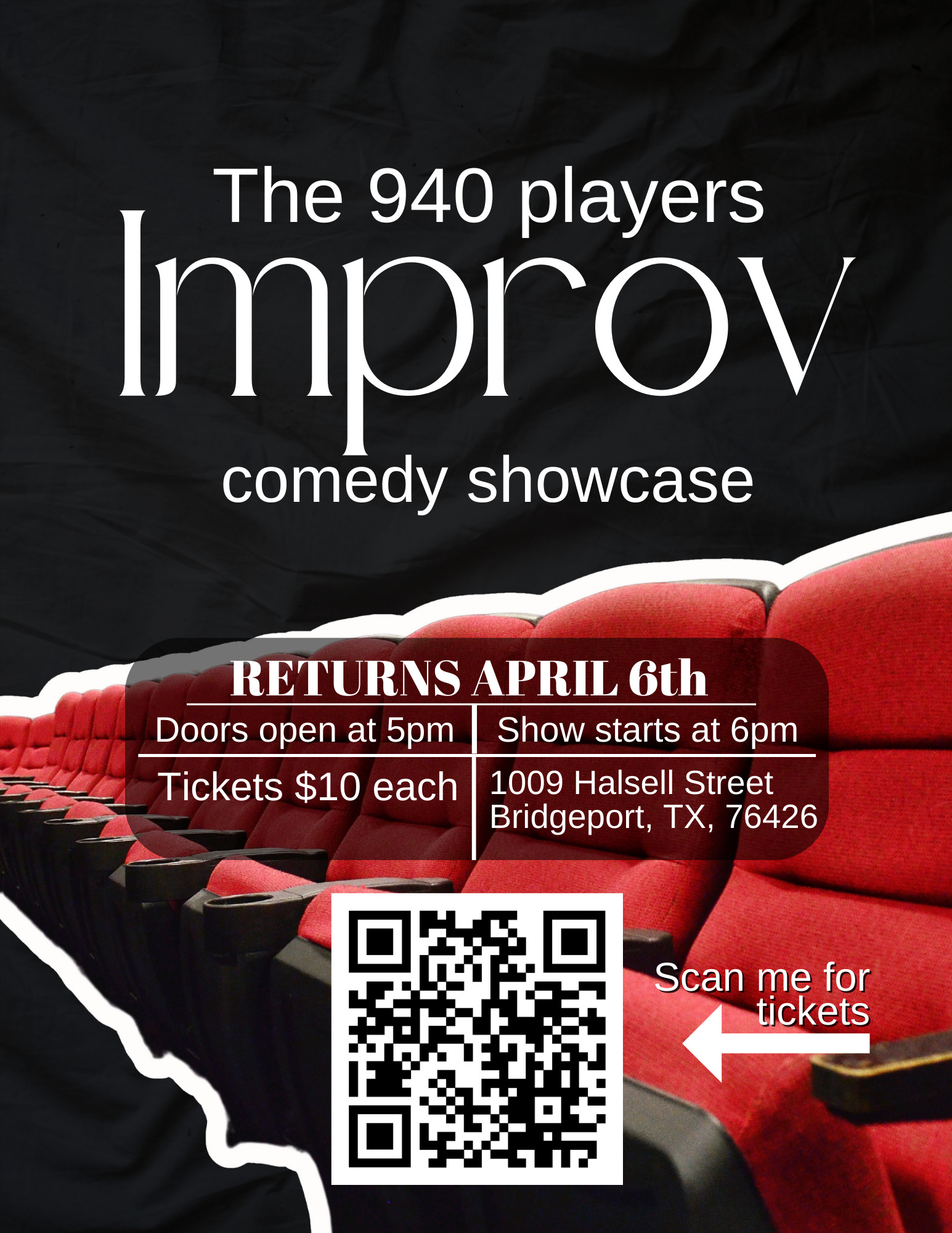 9(40 comedy showcase flyer